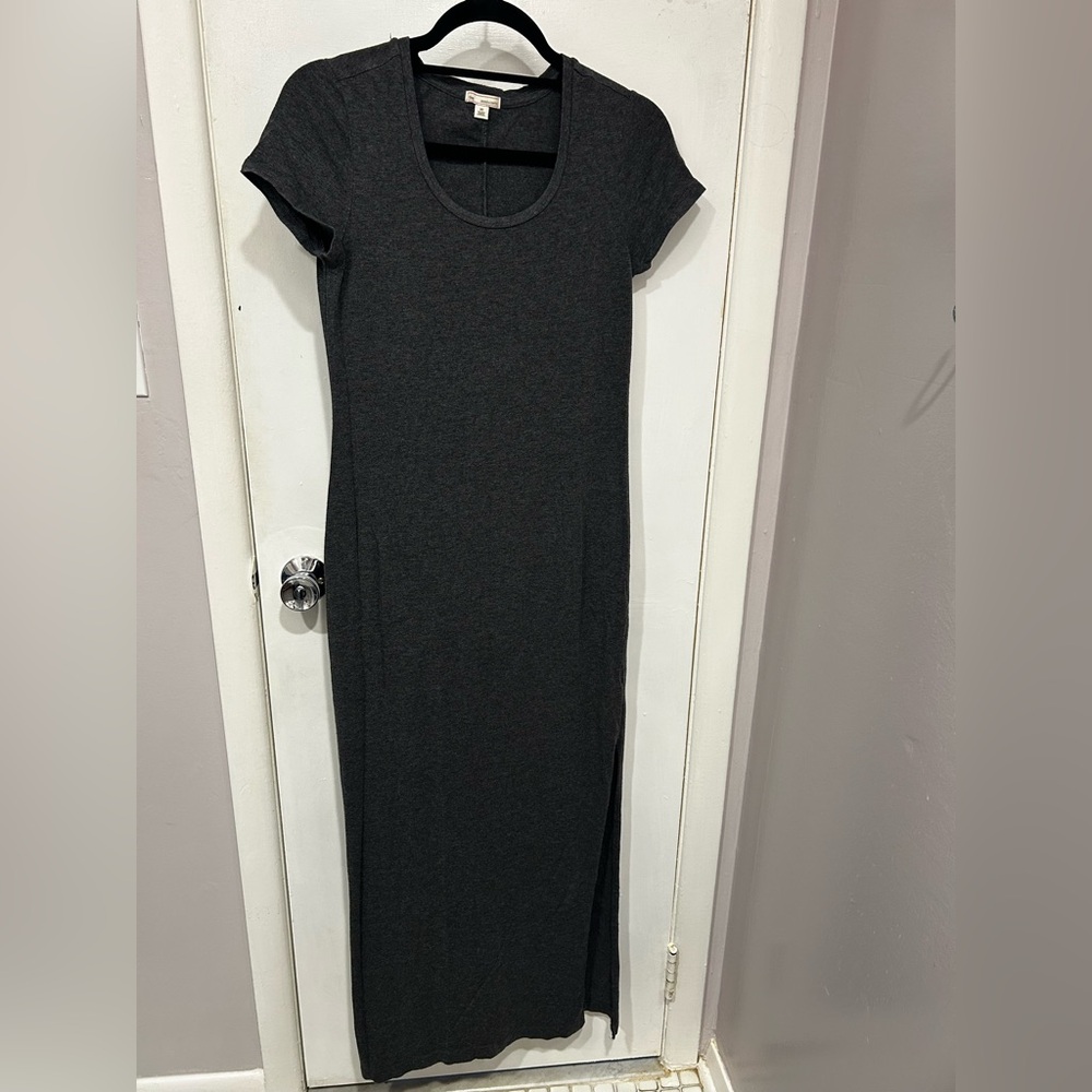 GAP Charcoal Knit Maxi Dress